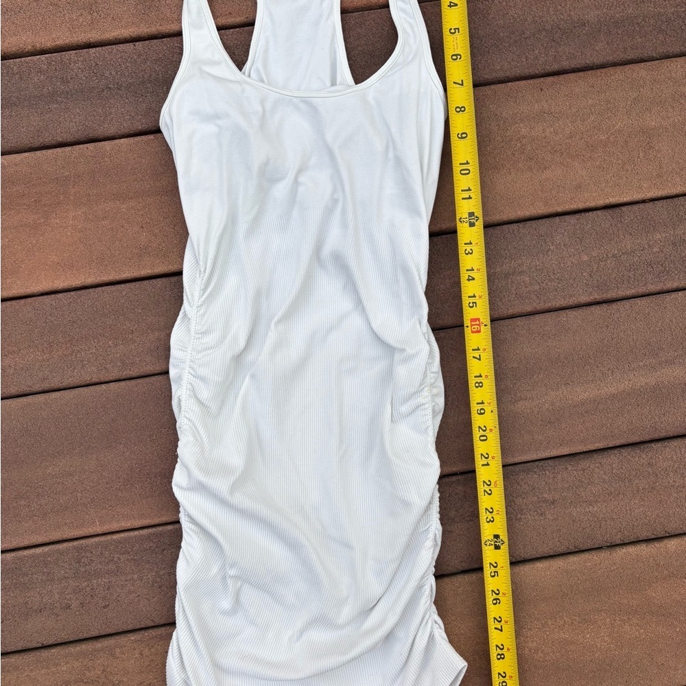 Guess Jeans White Tank Top stretchy mini dress bodycon Size M/L